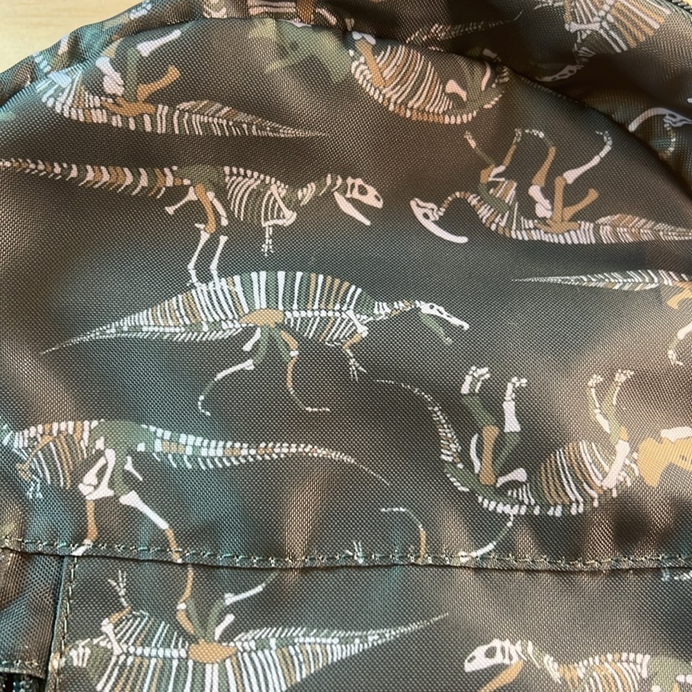 Dinosaur Print Backpack - Green - Picture 7 of 9